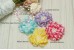 Selina Chiffon flower "Pattern" - Medium (6.5cm), Pack of 3